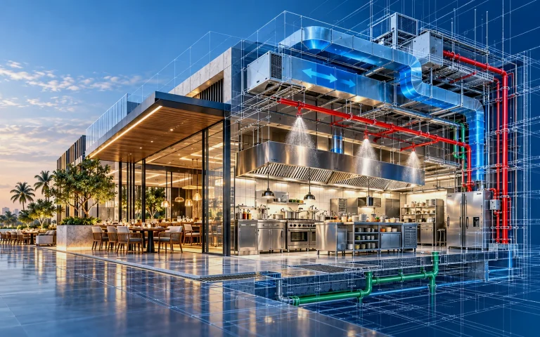 Coordinated BIM engineering systems (illustrative visualization)